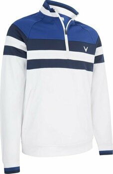 Hoodie/Sweater Callaway LS Street Blocked 1/4 Zip Bright White M Sweatshirt - 1