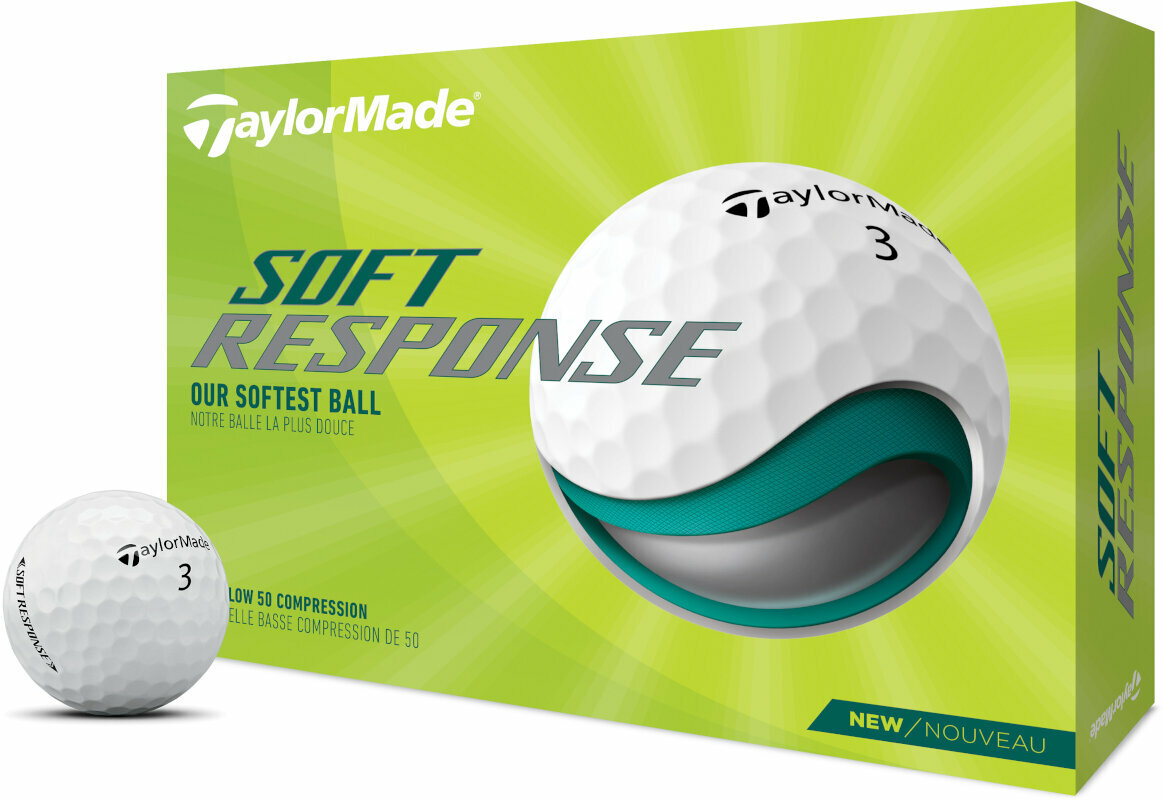 Bolas de golfe TaylorMade Soft Response Golf Balls Bolas de golfe