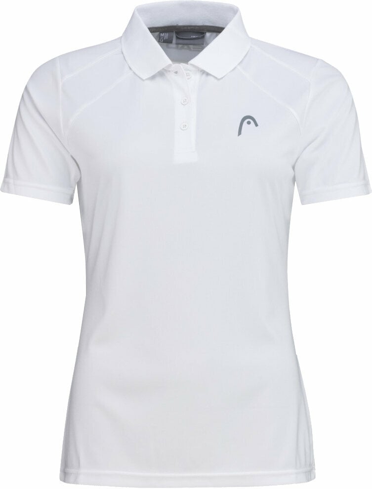 Μπλούζα τένις Head Club Jacob 22 Tech Polo Shirt Women Λευκό XL Μπλούζα τένις