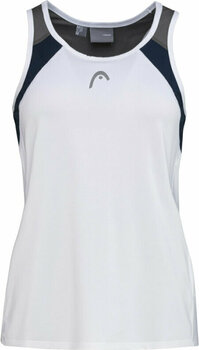 Tenisové tričko Head Club Jacob 22 Tank Top Women White/Dark Blue S Tenisové tričko - 1
