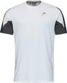 Head Club 22 Tech T-Shirt Men White/Dress Blue S T-shirt de ténis