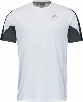 Teniszpóló Head Club 22 Tech T-Shirt Men White/Dress Blue M Teniszpóló - 1