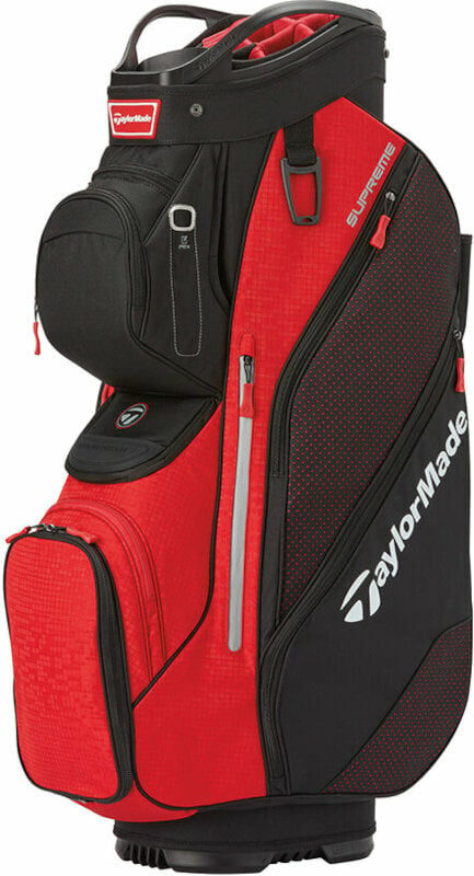 Saco de golfe TaylorMade Supreme Cart Bag Black/Red Saco de golfe