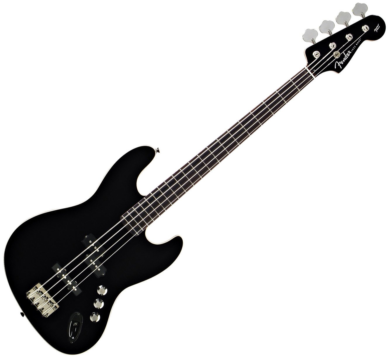 Elektrische basgitaar Fender Aerodyne Jazz Bass RW Zwart