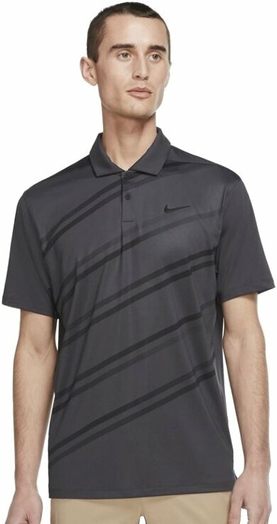 Polo Nike Dri-Fit Vapor Mens Polo Shirt Dark Smoke Grey/Black M