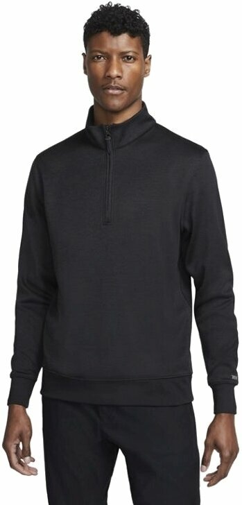 Polo Shirt Nike Dri-Fit Player Mens Half-Zip Top Black/Black 2XL