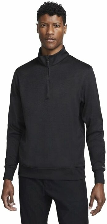 Poloshirt Nike Dri-Fit Player Mens Half-Zip Black/Black L Poloshirt