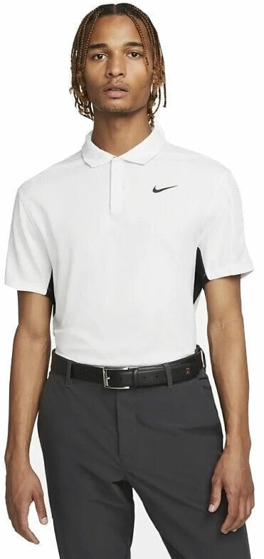 Polo majica Nike Dri-Fit Tiger Woods Advantage Jacquard Color-Blocked White/Photon Dust/Black 2XL
