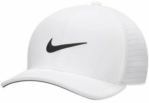 Mütze Nike Dri-Fit Arobill CLC99 Performance Cap White/Black S/M - 1