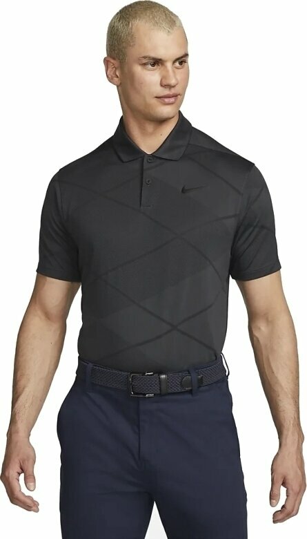 Облекло > Ризи за поло Nike Dri-Fit Vapor Spring Jacquard Mens Polo Shirt Dark Smoke Grey/Black M