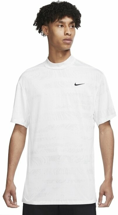 Poloshirt Nike Dri-Fit Tiger Woods Advantage Mock White/University Red/Black M