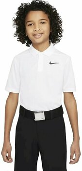 Koszulka Polo Nike Dri-Fit Victory Boys Golf Polo White/Black S - 1