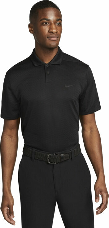 Облекло > Ризи за поло Nike Dri-Fit Vapor Texture Mens Polo Shirt Black/Black L