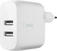 AC-Adapter Belkin Dual USB-A Wall Charger