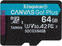 Karta pamięci Kingston 64GB microSDHC Canvas Go! Plus U3 UHS-I V30 SDCG3/64GBSP