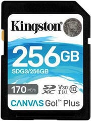 Cartão de memória Kingston 256GB SDXC Canvas Go! Plus CL10 U3 V30 SDXC 256 GB Cartão de memória