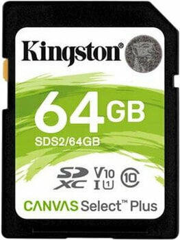 Memory Card Kingston 64GB SDXC Canvas Plus Class10 UHS-I SDS2/64GB - 1