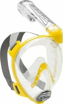 Diving Mask Cressi Duke Dry Full Face Mask Clear/Yellow S/M - 1
