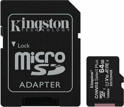 Speicherkarte Kingston 64GB microSDXC Canvas Plus UHS-I Gen 3 SDCS2/64GB - 1