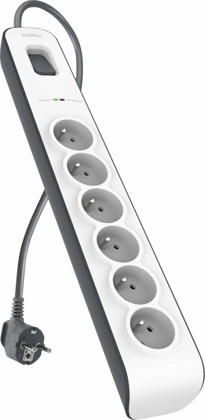 Power Cable Belkin Surge 6 sockets BSV603ca2M White 2 m