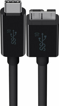 USB Cable Belkin USB 3.1 USB-C to Micro B 3.1 F2CU031bt1M-BLK Black 0,9 m USB Cable - 1