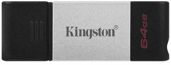 USB-flashdrev Kingston 64GB USB-C 3.2 Gen 1 DataTraveler 80 64 GB USB-flashdrev - 1