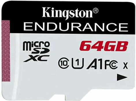 Hukommelseskort Kingston 64GB microSDHC Endurance C10 A1 UHS-I Micro SDHC 64 GB Hukommelseskort - 1