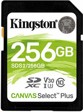 Speicherkarte Kingston 256GB SDXC Canvas Plus UHS-I SDS2/256GB