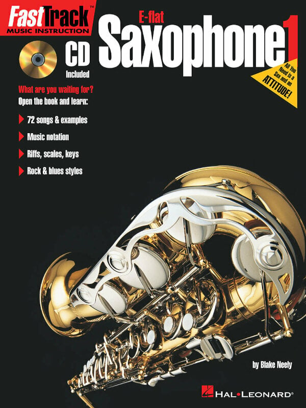 Music sheet for wind instruments Hal Leonard FastTrack - Alto Saxophone Method 1 Music Book