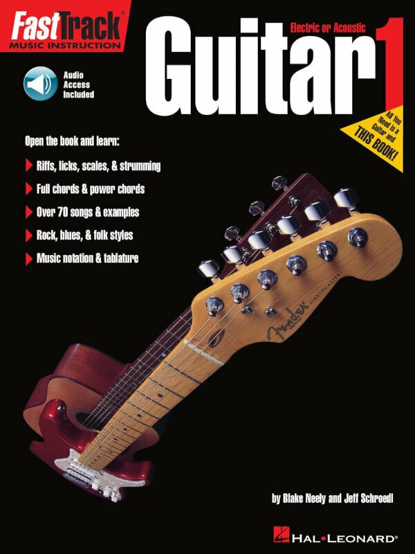 Partitura para guitarras e baixos Hal Leonard FastTrack - Guitar Method 1 Livro de música