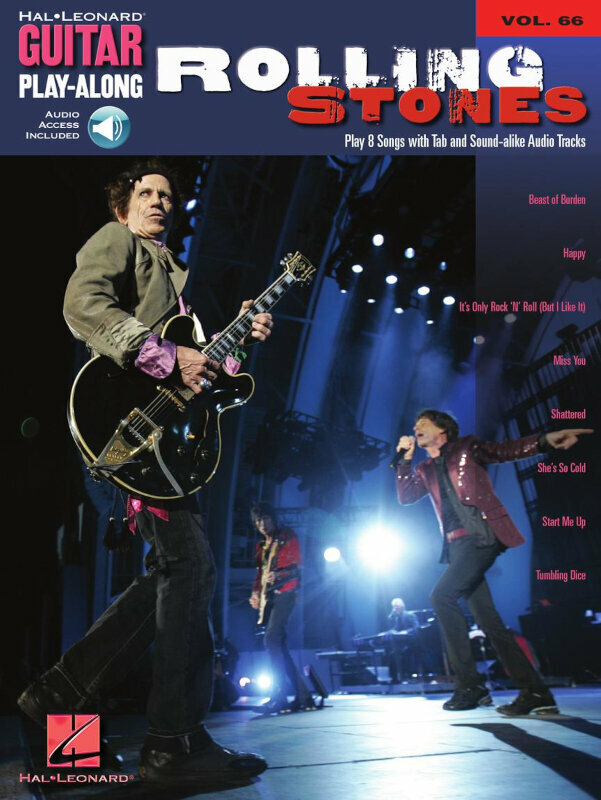 Partitura para guitarras y bajos Hal Leonard Guitar Rolling Stones Music Book