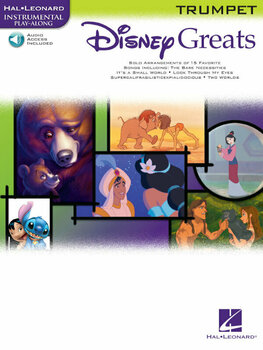 Nodeblad til blæseinstrumenter Disney Greats Trumpet Musik bog - 1