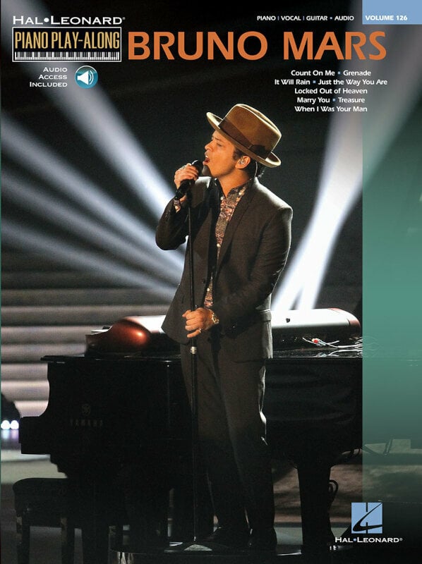 Partitura para pianos Bruno Mars Piano Livro de música