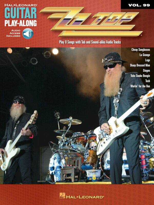 Notblad för gitarrer och basgitarrer ZZ Top Guitar Play-Along Volume 99 Musikbok