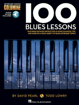 Music sheet for pianos Hal Leonard Keyboard Lesson Goldmine: 100 Blues Lessons Music Book - 1