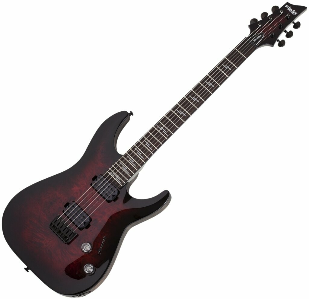 Elektrische gitaar Schecter Omen Elite-6 Black Cherry Burst
