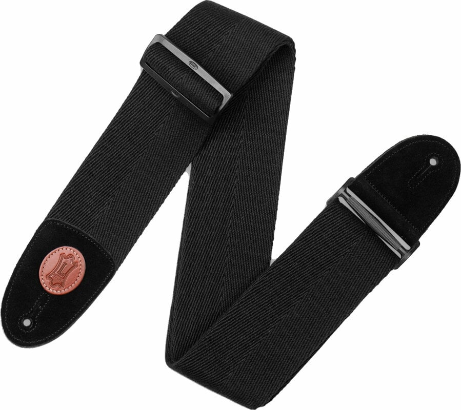 Tracolla Tessuto Levys MSSC4-BLK Signature Series 3" Heavy-weight Cotton Bass Strap Black