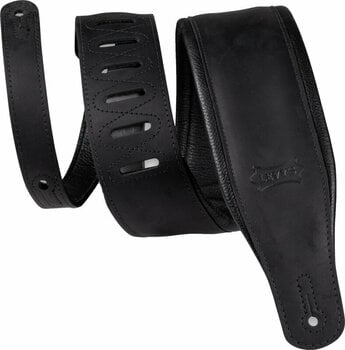 Leather guitar strap Levys PM32BH Leather guitar strap Black - 1