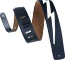 Levy's Larsen Leather Deluxe  Lightning Bolt Guitar strap