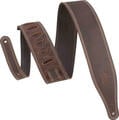 Levy's Like Butter 2.5  Double Stitched Dark Brown Guitar strap (Like new)