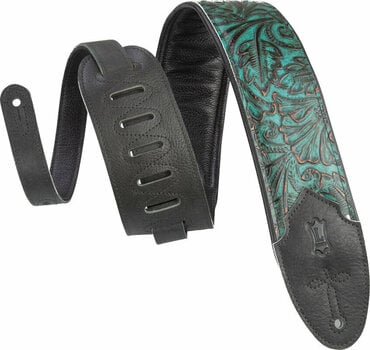 Leather guitar strap Levys M4WP-001 Leather guitar strap Palm Jade - 1