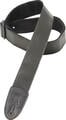 Levy's Leather Tri Glides Black Guitar strap