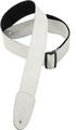 Levy's Leather Tri Glides White Guitar strap