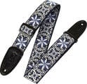 Levy's Hootenanny Blue & White Floral  Correia têxtil para guitarra