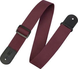 Textilgurte für Gitarren Levy's Single Tone Solid Colored Poly Textilgurte für Gitarren Burgundy