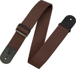 Kytarový pás Levy's Single Tone Solid Colored Poly Kytarový pás Brown