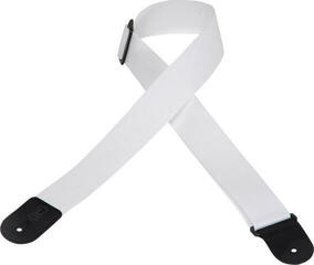 Колан за китара Levy's Single Tone Solid Colored Poly White Колан за китара