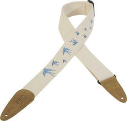 Textile guitar strap Levy's Nature Cotton Blue Bird Textile guitar strap