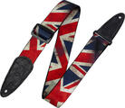 Levy's Flag Pattern UK Textile guitar strap (Like new)