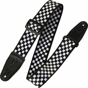 Textile guitar strap Levys MP-28 Print Series 2" Polyester Guitar Strap Chequered - 1